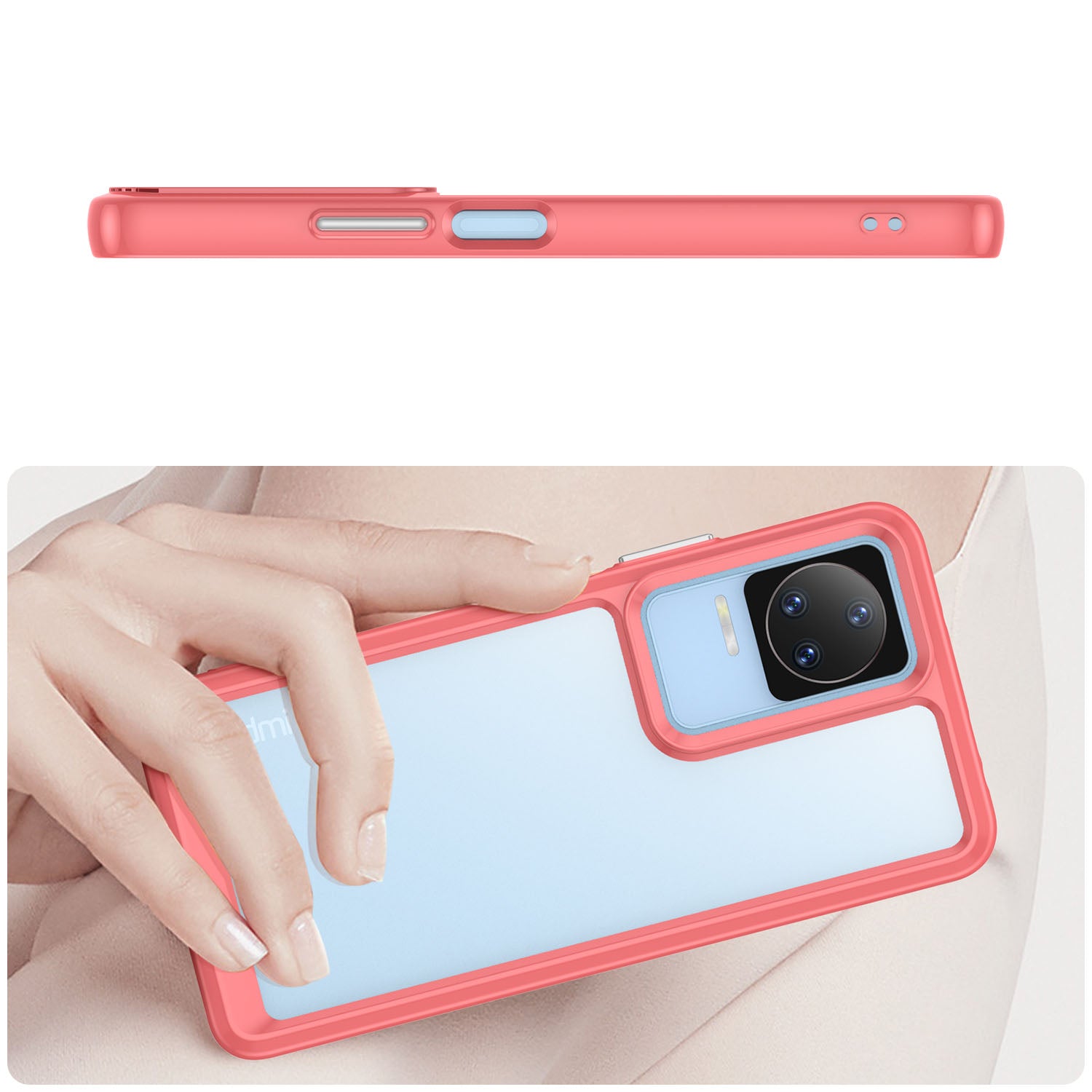 Outer Space Case dėklas Xiaomi Poco F4 5G – raudonas -- Xiaomi Poco F4