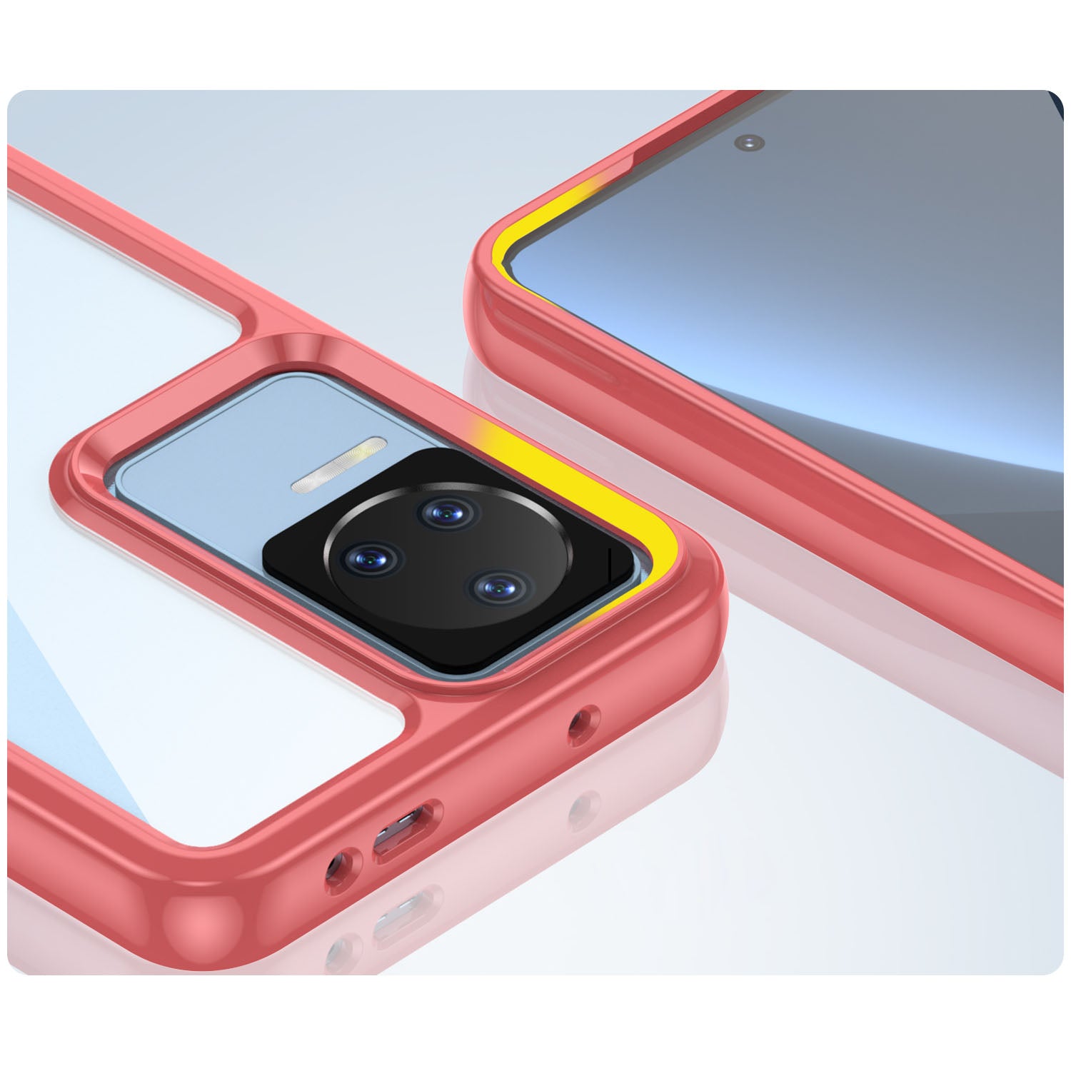 Outer Space Case dėklas Xiaomi Poco F4 5G – raudonas -- Xiaomi Poco F4
