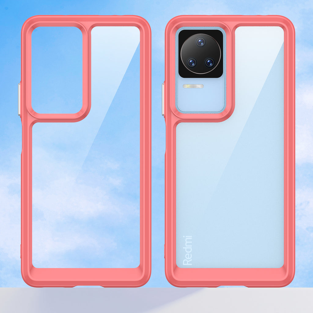 Outer Space Case dėklas Xiaomi Poco F4 5G – raudonas -- Xiaomi Poco F4