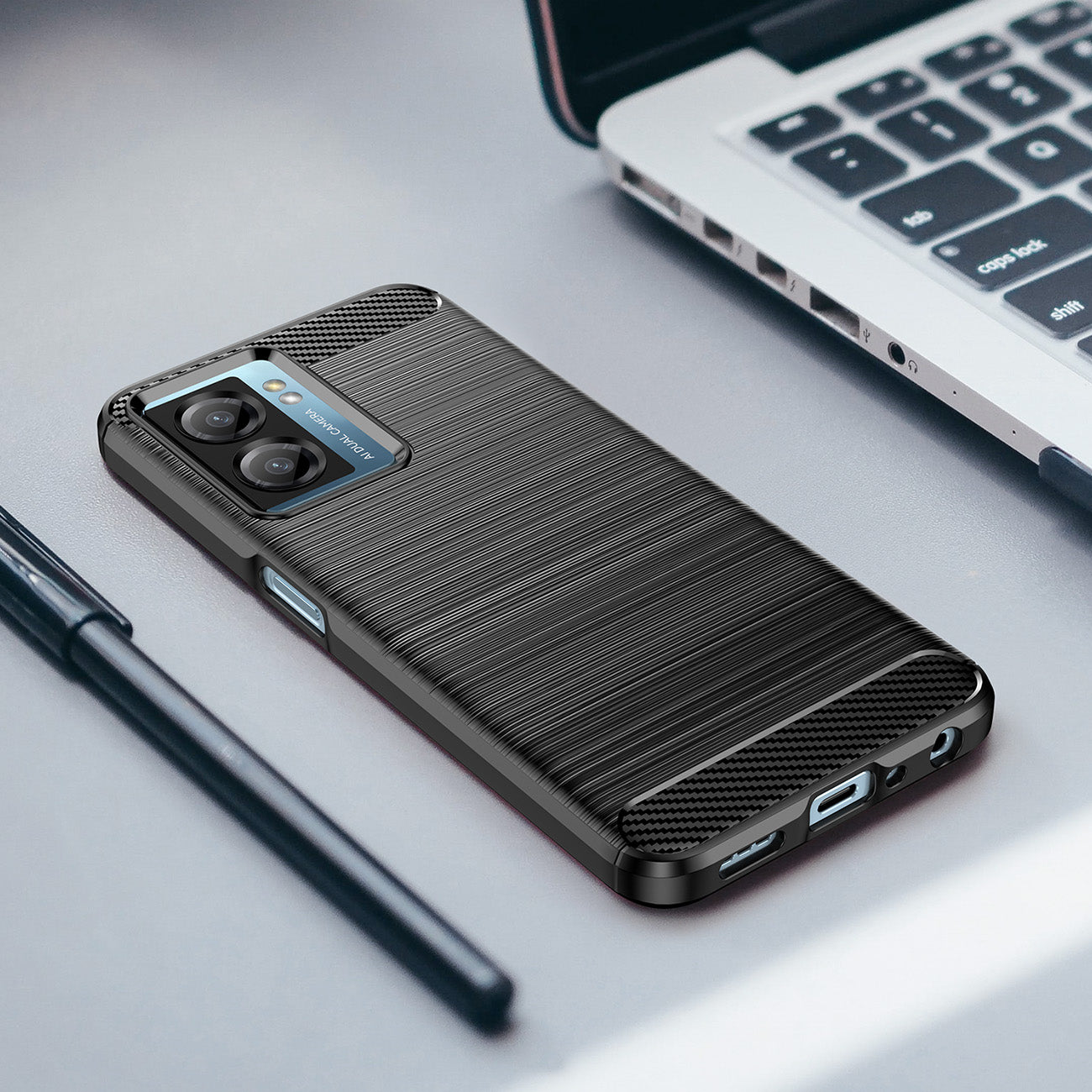 Anglies rašto TPU dėklas Xiaomi Poco F4 5G – juodas -- Xiaomi Poco F4