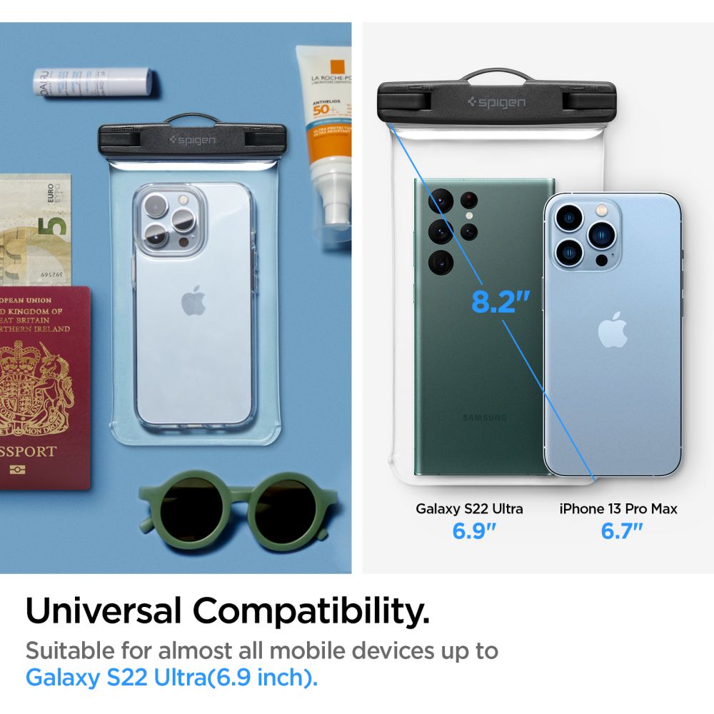 Spigen Aqua Shield A601 IPX8 dėklas – skaidrus -- Cell phone cases and covers