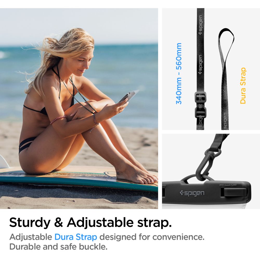 Spigen Aqua Shield A601 IPX8 dėklas – skaidrus