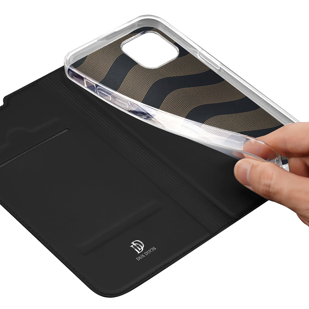 Dux Ducis Skin Pro atverčiamas dėklas iPhone 14 Plus – juodas -- iPhone 14 Plus