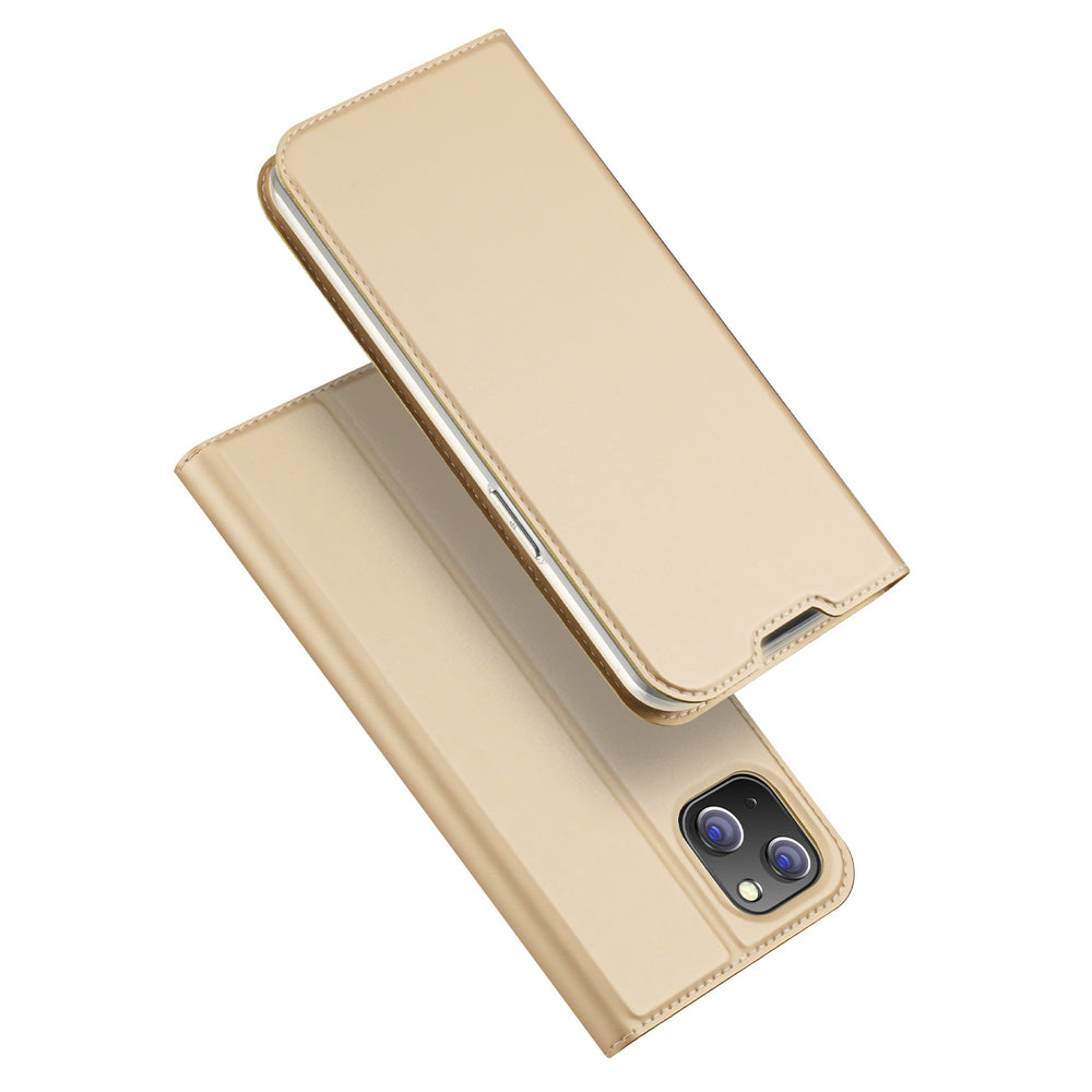 Dux Ducis Skin Pro atverčiamas dėklas iPhone 14 Plus – auksinis -- iPhone 14 Plus