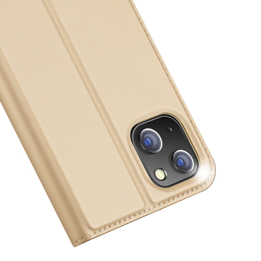 Dux Ducis Skin Pro atverčiamas dėklas iPhone 14 Plus – auksinis -- iPhone 14 Plus
