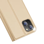 Dux Ducis Skin Pro atverčiamas dėklas iPhone 14 Plus – auksinis -- iPhone 14 Plus