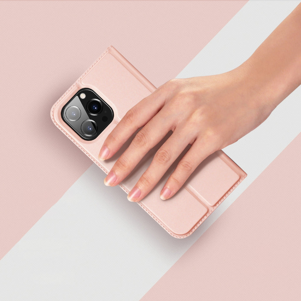 Dux Ducis Skin Pro atverčiamas dėklas iPhone 14 Pro Max – mėlynas