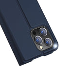 Dux Ducis Skin Pro atverčiamas dėklas iPhone 14 Pro Max – mėlynas