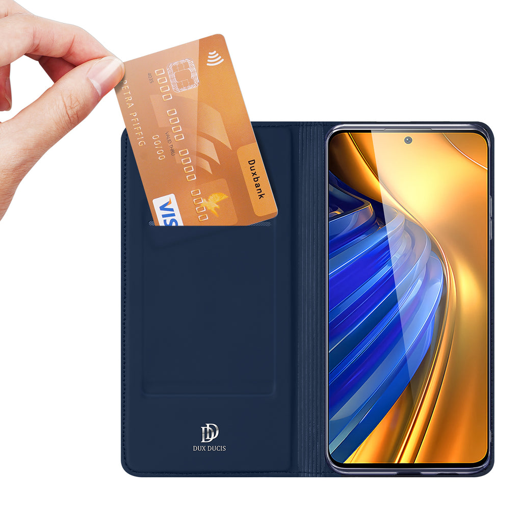 Dux Ducis Skin Pro dėklas Xiaomi Poco F4 5G – mėlynas -- Xiaomi Poco F4