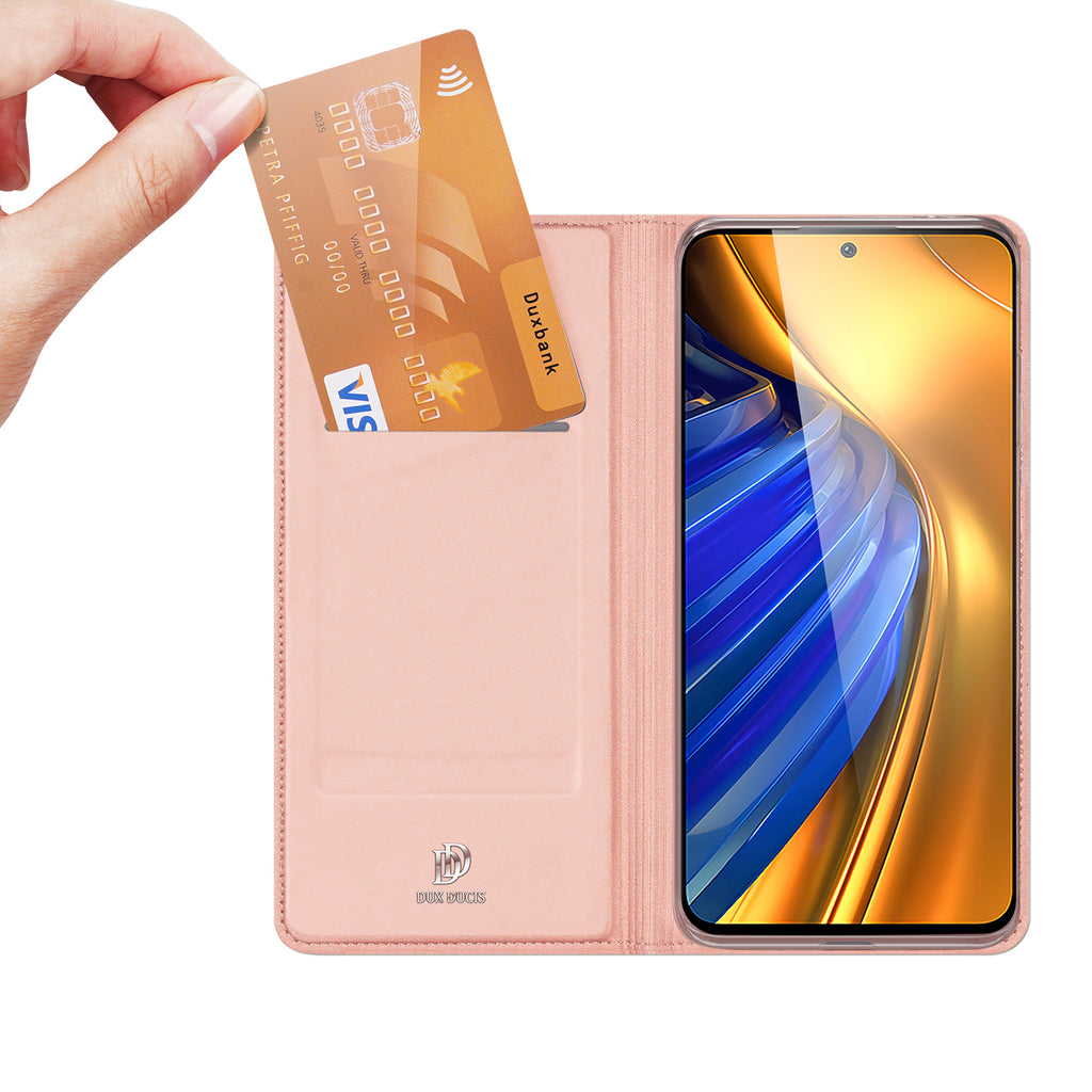 Dux Ducis Skin Pro dėklas Xiaomi Poco F4 5G – rožinis -- Xiaomi Poco F4