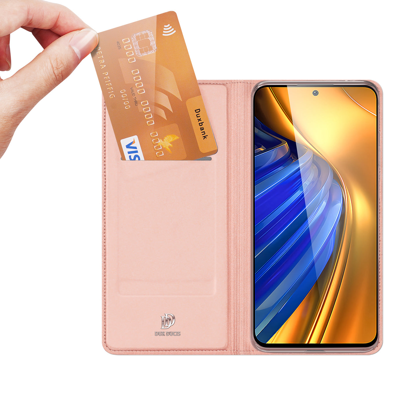 Dux Ducis Skin Pro dėklas Xiaomi Poco F4 5G – rožinis -- Xiaomi Poco F4