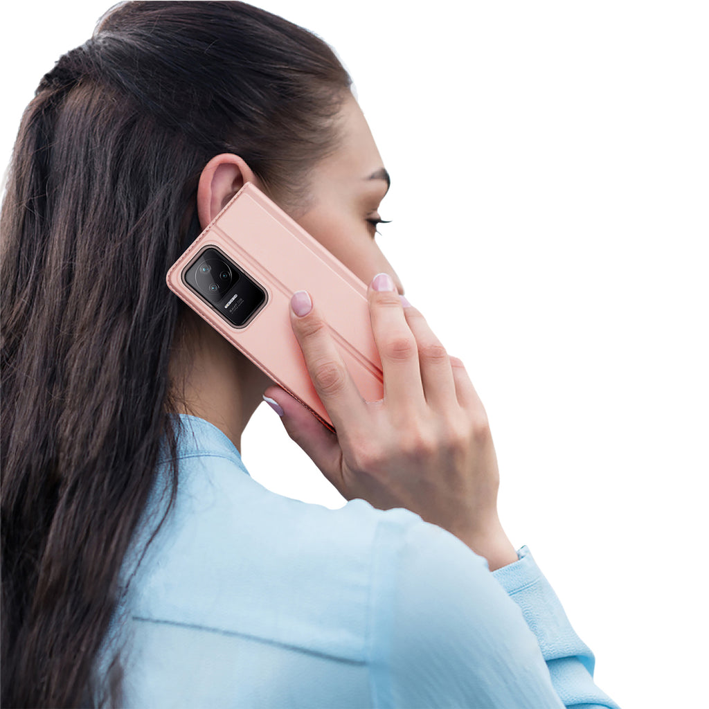 Dux Ducis Skin Pro dėklas Xiaomi Poco F4 5G – rožinis -- Xiaomi Poco F4