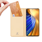 Dux Ducis Skin Pro dėklas Xiaomi Poco F4 5G – auksinis -- Xiaomi Poco F4