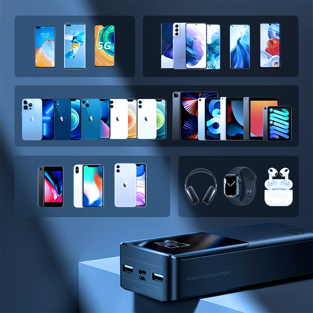 Joyroom maitinimo blokas 30000mAh 22.5W PD QC3.0 AFC juodas (JR-QP193) -- Powerbanks