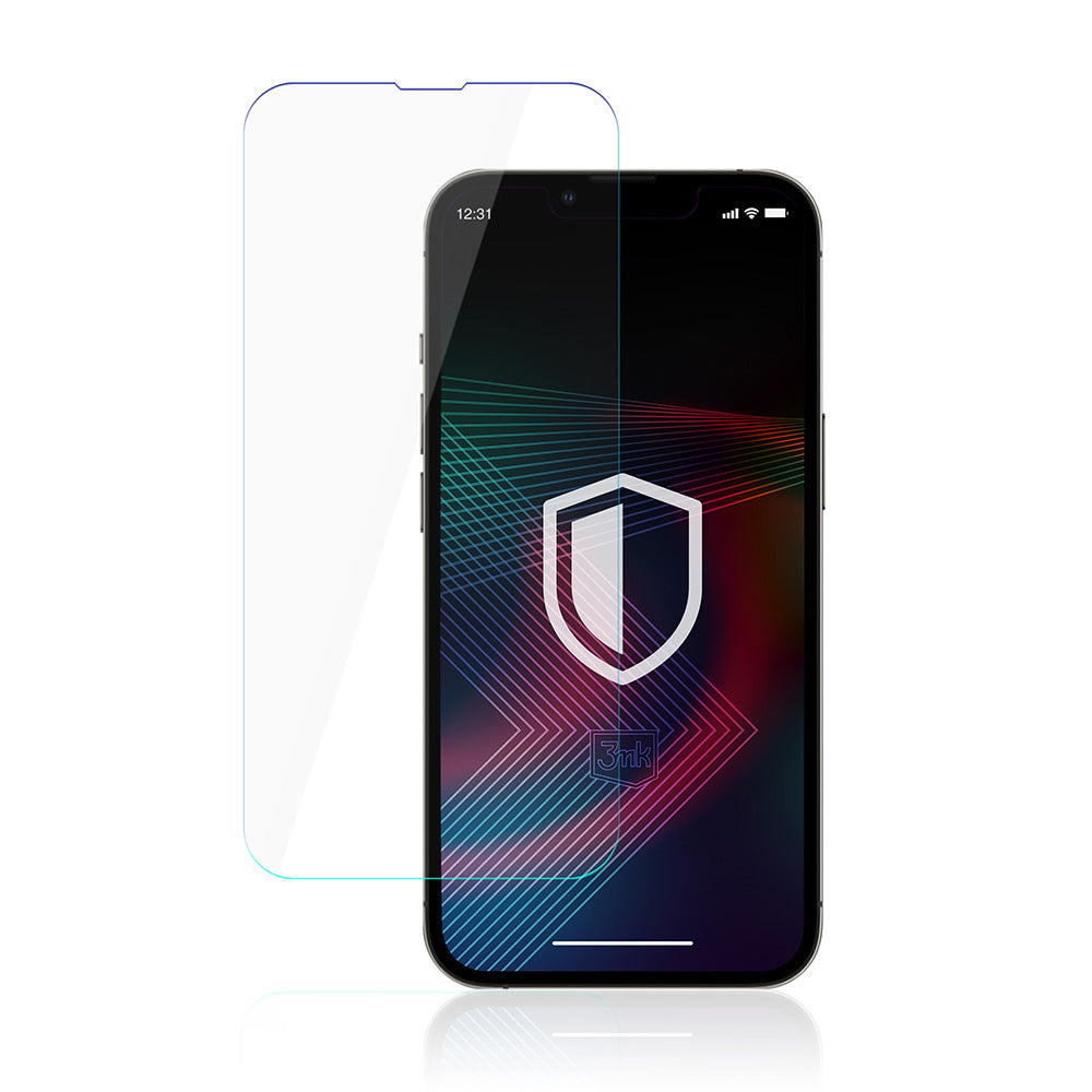 Grūdintas stiklas, skirtas iPhone 14 Pro Max / 14 Plus hibridiniam flexi 7H iš 3mk FlexibleGlass serijos