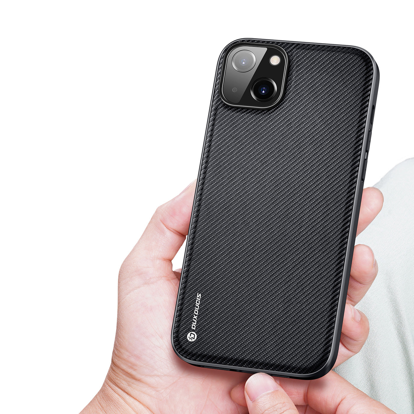 Dux Ducis Fino nailoninis dėklas iPhone 14 Plus – juodas