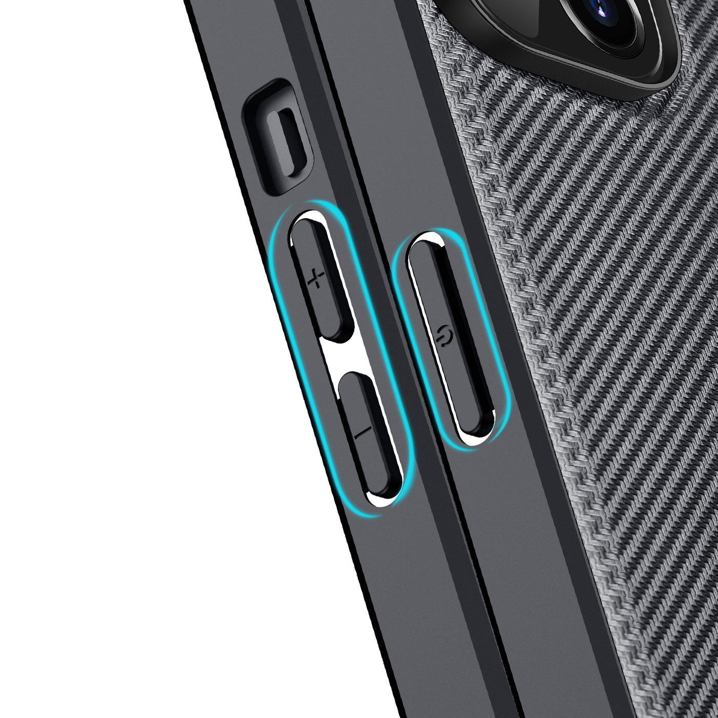 Dux Ducis Fino nailoninis dėklas iPhone 14 Plus – juodas