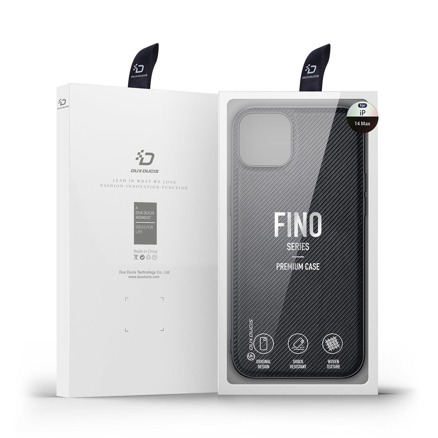 Dux Ducis Fino nailoninis dėklas iPhone 14 Plus – juodas