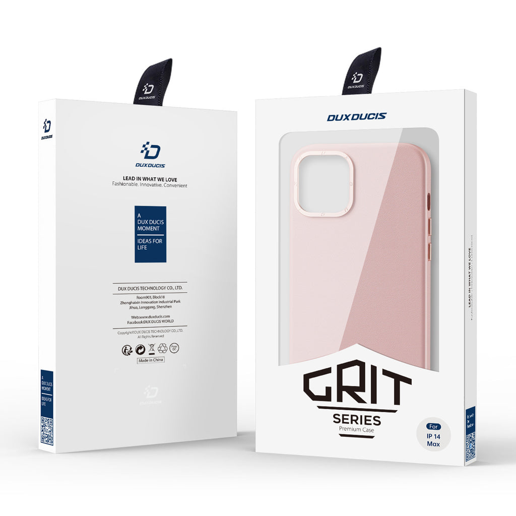 Dux Ducis Grit MagSafe dėklas iPhone 14 Plus – rožinis
