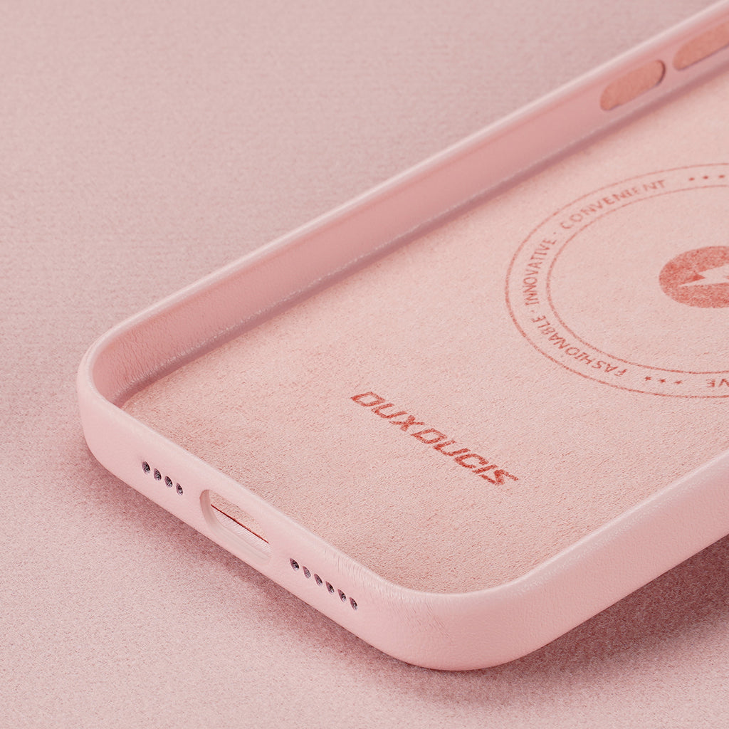 Dux Ducis Grit MagSafe dėklas iPhone 14 Plus – rožinis
