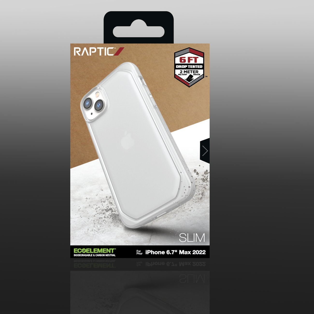 Raptic Slim MagSafe dėklas iPhone 14 Plus – skaidrus