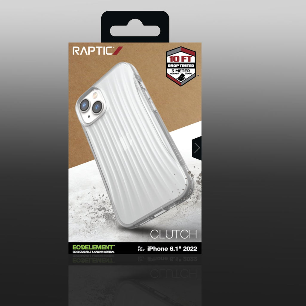 Raptic MagSafe dėklas iPhone 14 – skaidrus, suyrantis
