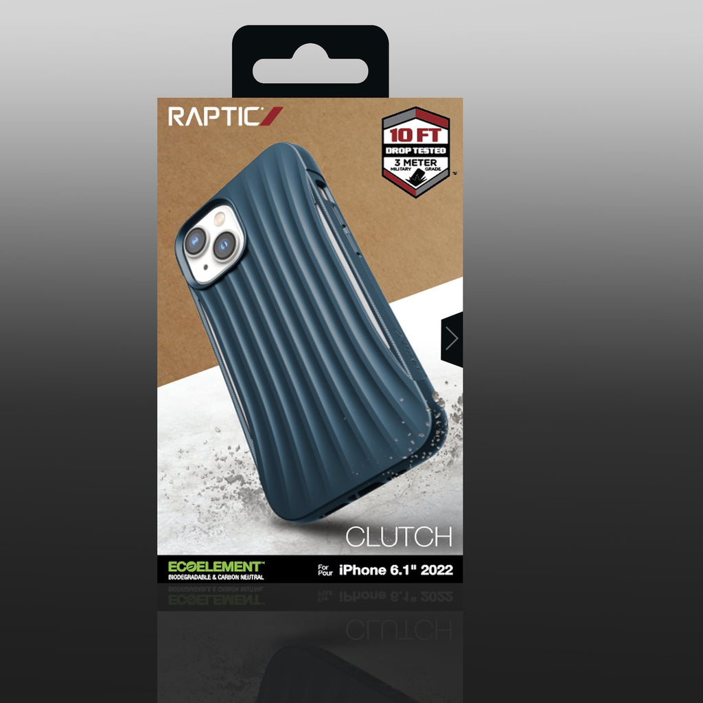 Raptic Clutch MagSafe dėklas iPhone 14 – mėlynas