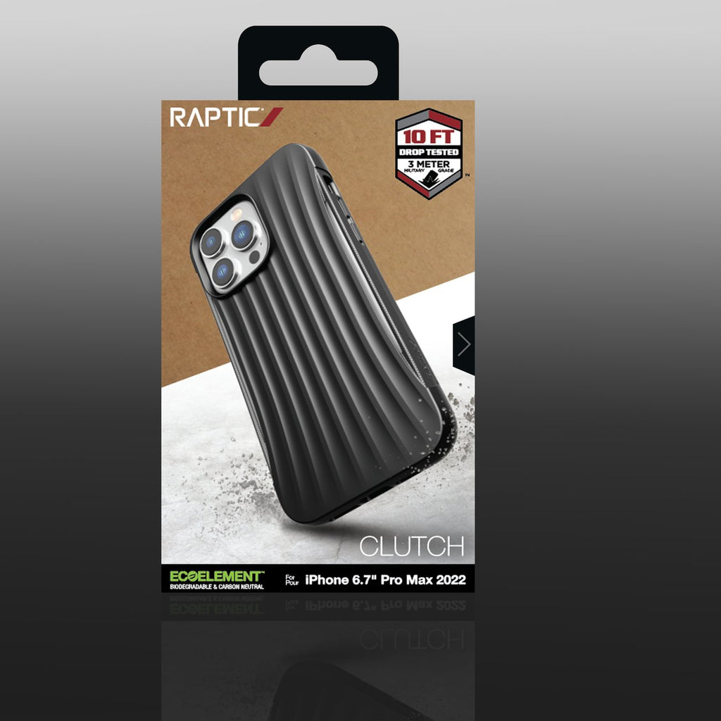 Raptic Clutch MagSafe dėklas iPhone 14 Pro Max – juodas
