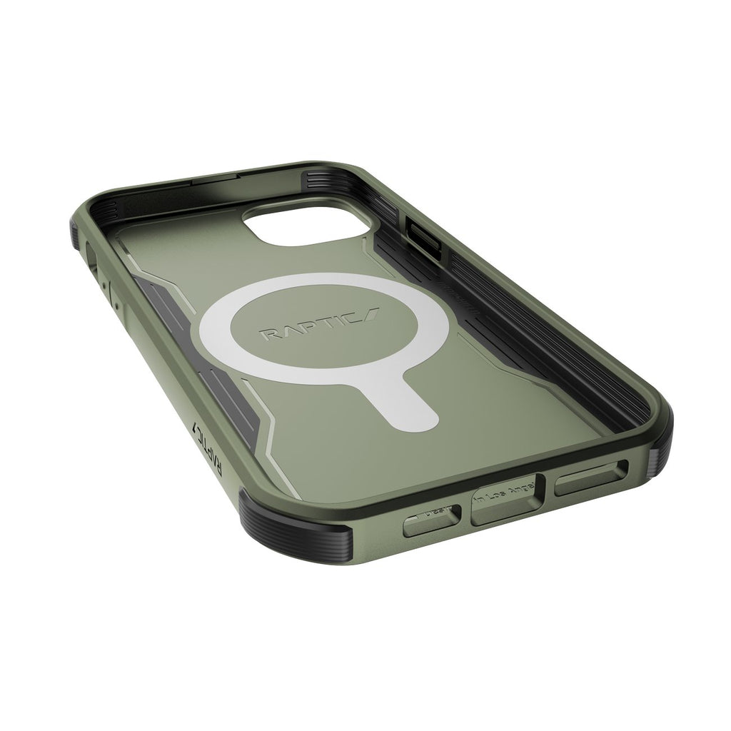 Raptic Fort Built MagSafe dėklas iPhone 14 Plus – žalias