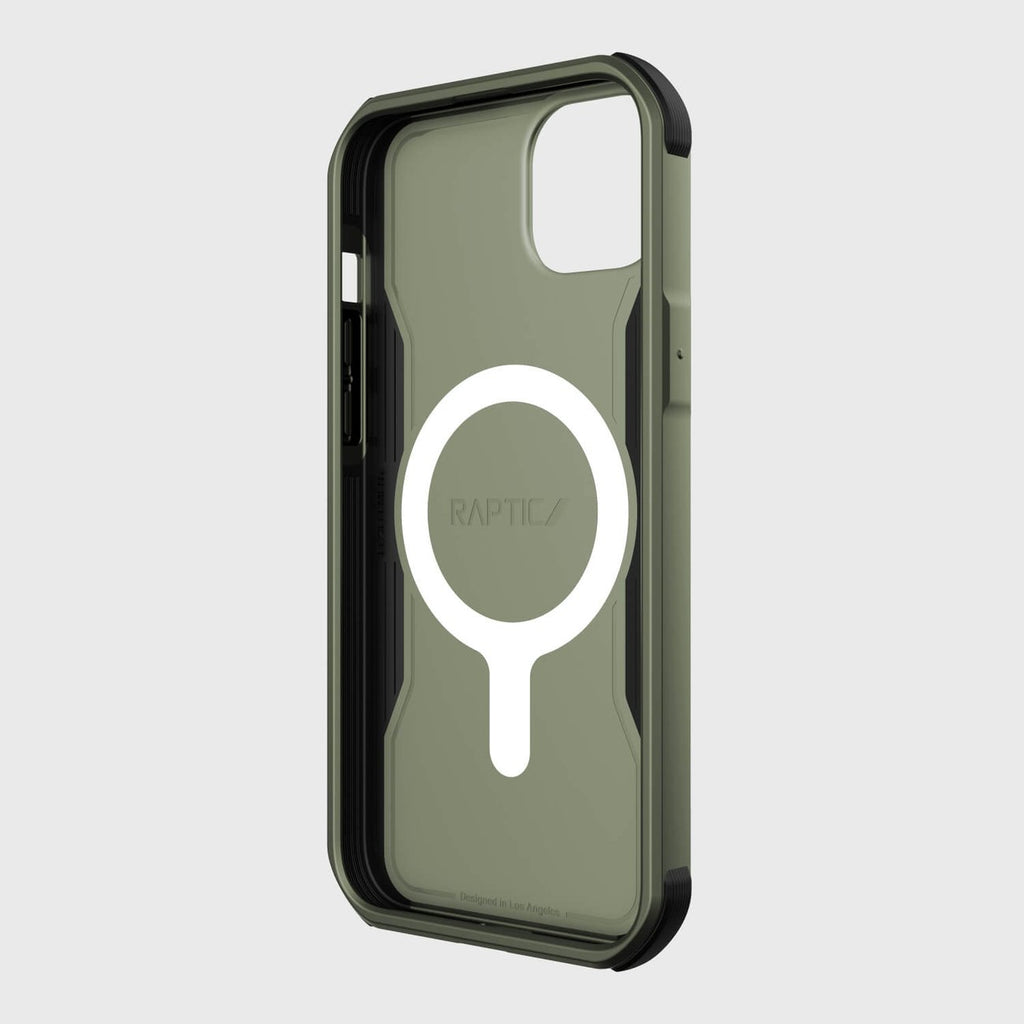 Raptic Fort Built MagSafe dėklas iPhone 14 Plus – žalias