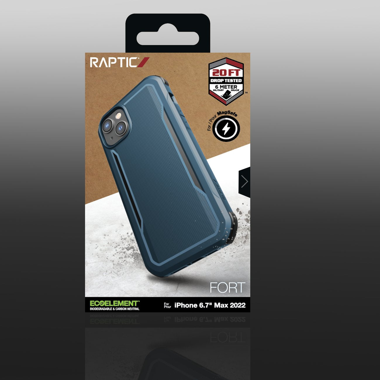 Raptic Fort MagSafe dėklas iPhone 14 Plus – mėlynas