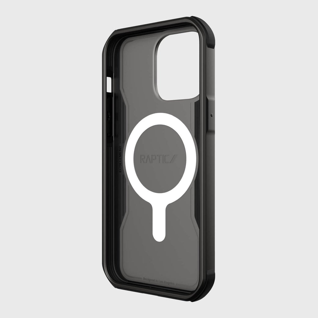Raptic Fort dėklas iPhone 14 Pro Max su MagSafe – juodas
