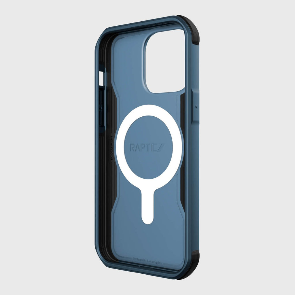 Raptic Fort Built MagSafe dėklas iPhone 14 Pro Max – mėlynas