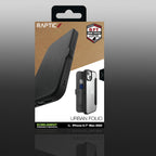 Raptic Urban Folio MagSafe dėklas iPhone 14 Plus – juodas