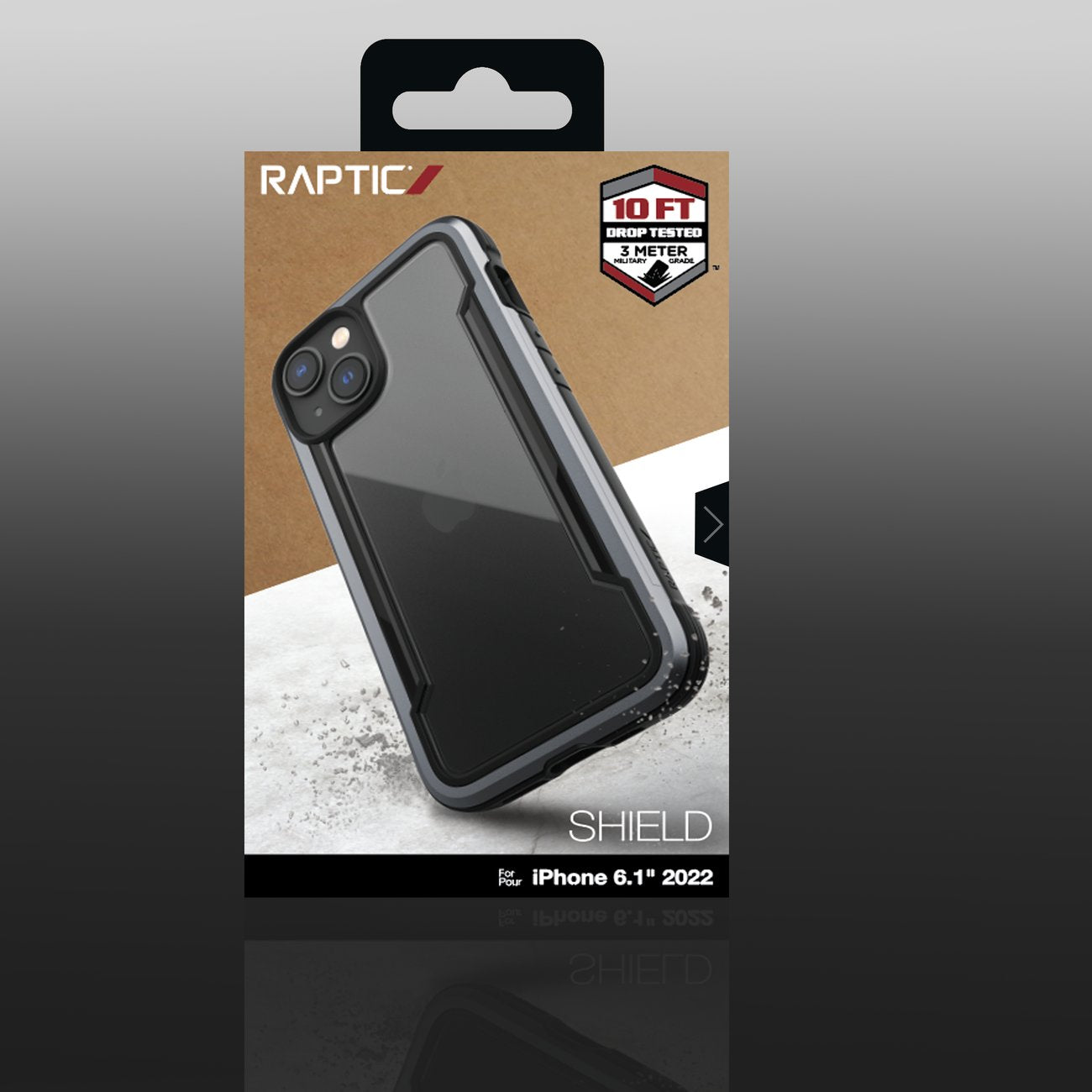 Raptic Shield MagSafe dėklas iPhone 14 – juodas