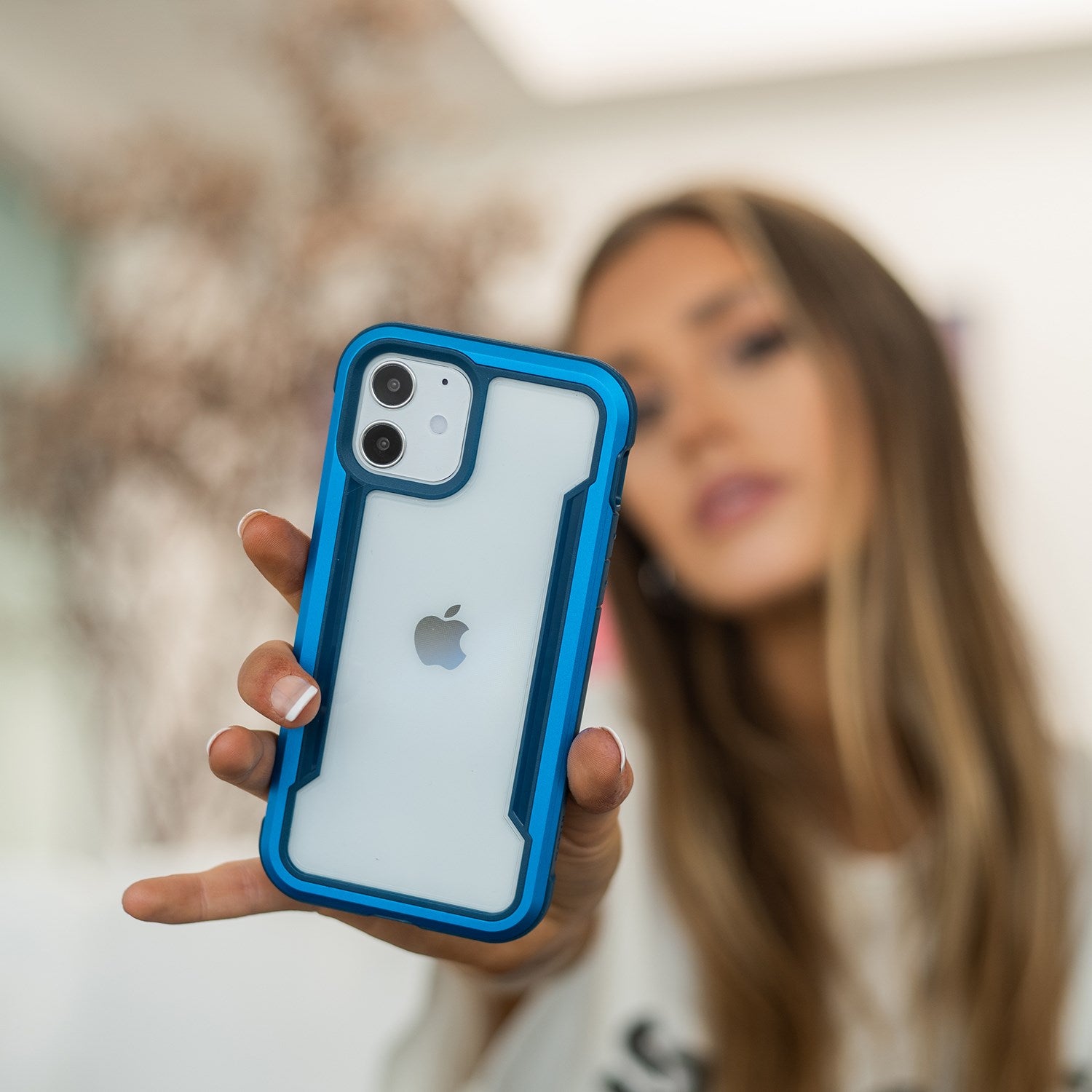 Raptic Shield MagSafe dėklas iPhone 14 – mėlynas