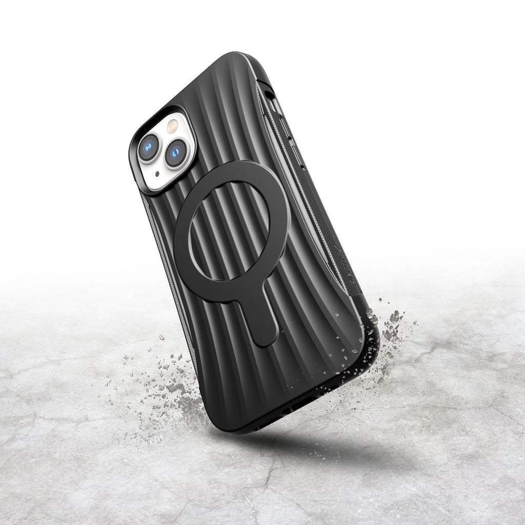 Raptic Clutch Built MagSafe dėklas iPhone 14 – juodas