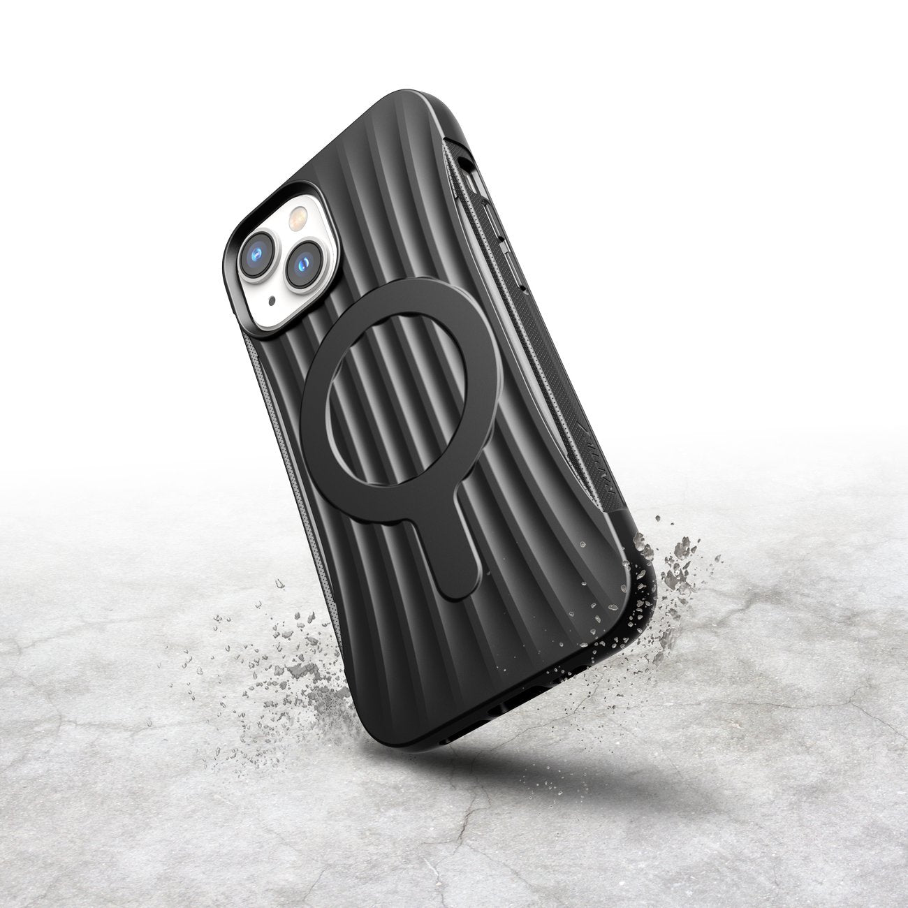 Raptic Clutch Built MagSafe dėklas iPhone 14 – juodas