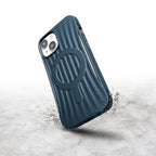 Raptic X-Doria Clutch MagSafe dėklas iPhone 14 – mėlynas