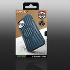 Raptic X-Doria Clutch MagSafe dėklas iPhone 14 – mėlynas