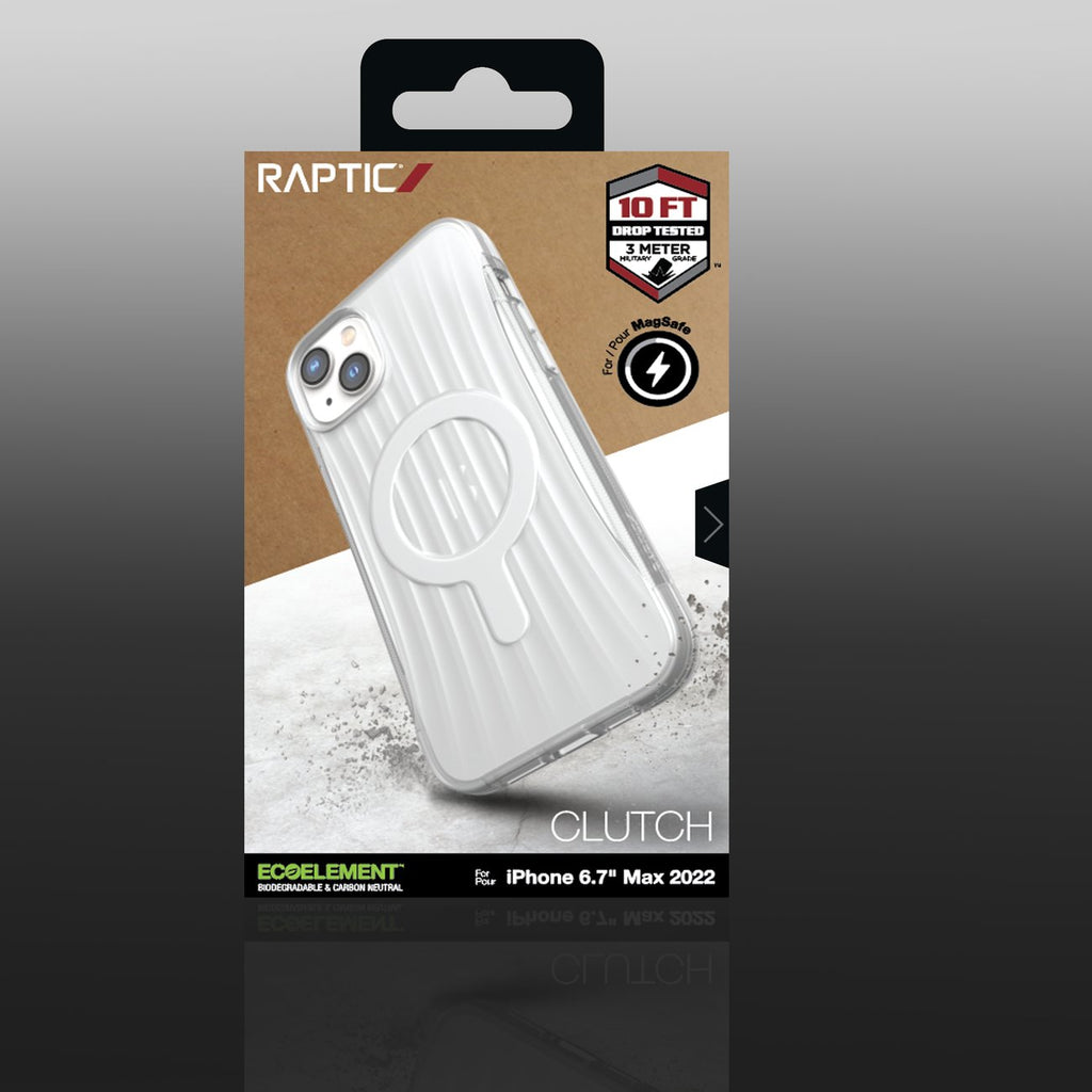 Raptic MagSafe dėklas iPhone 14 Plus – skaidrus