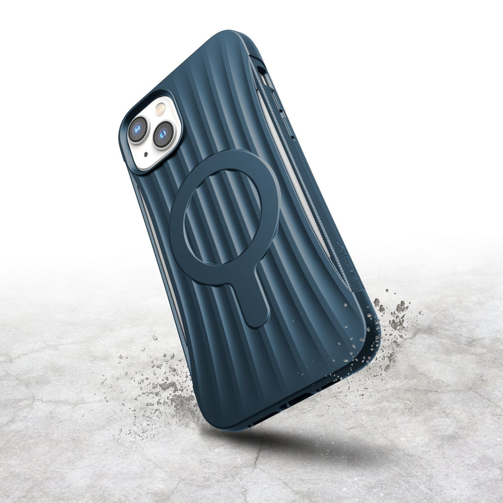 Raptic Clutch Built MagSafe dėklas iPhone 14 Plus – mėlynas