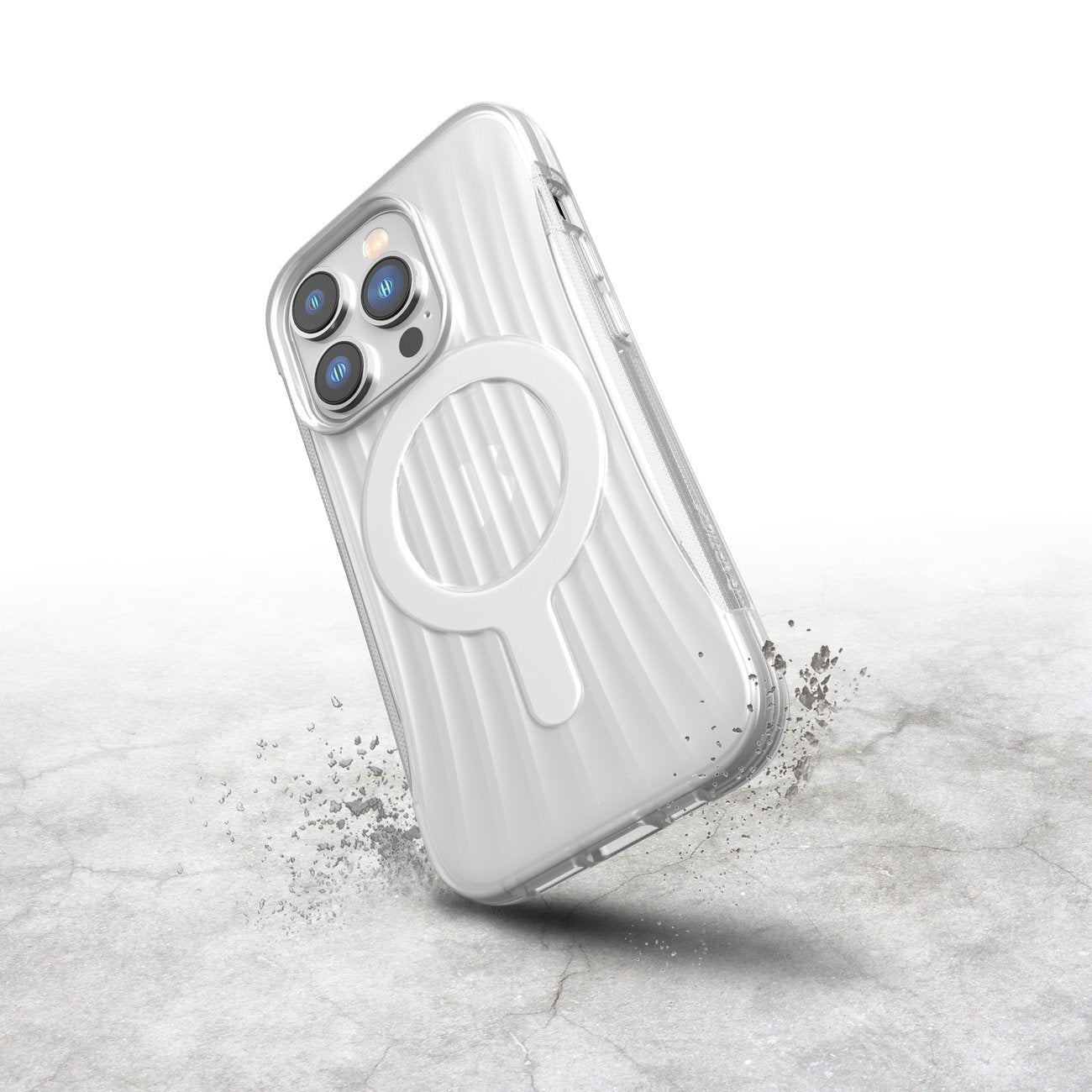 Raptic Clutch dėklas iPhone 14 Pro – skaidrus, MagSafe
