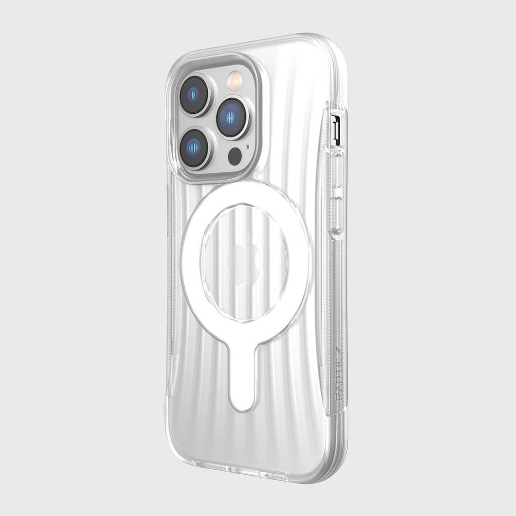 Raptic Clutch dėklas iPhone 14 Pro – skaidrus, MagSafe