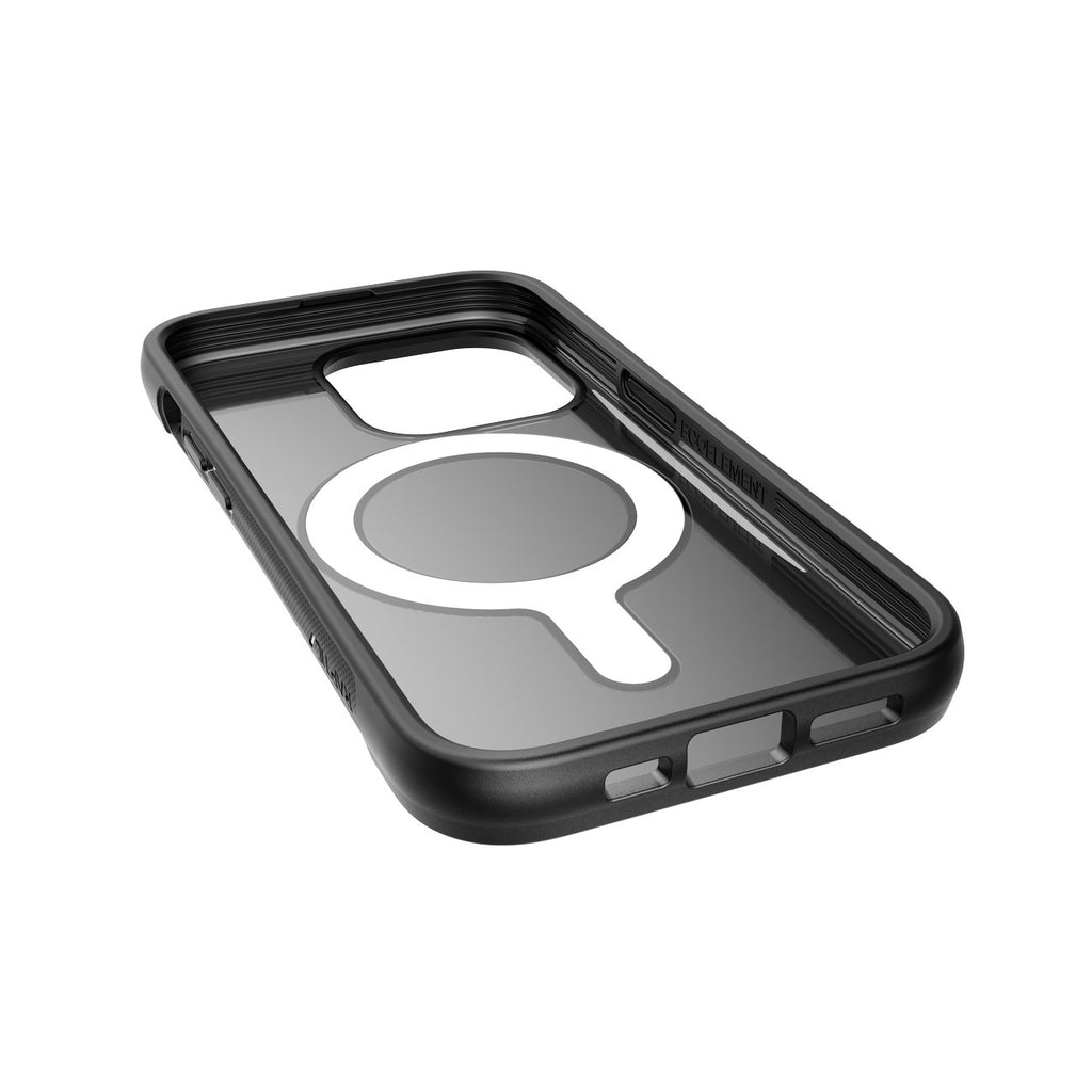 Raptic Clutch MagSafe dėklas iPhone 14 Pro – juodas