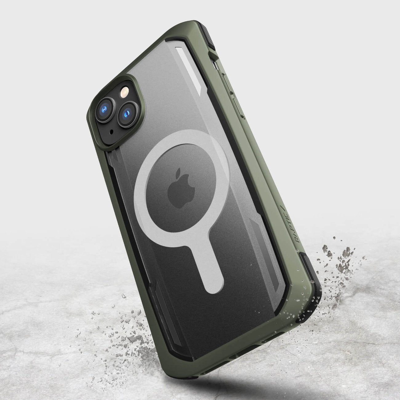 Raptic Secure MagSafe dėklas iPhone 14 – žalias