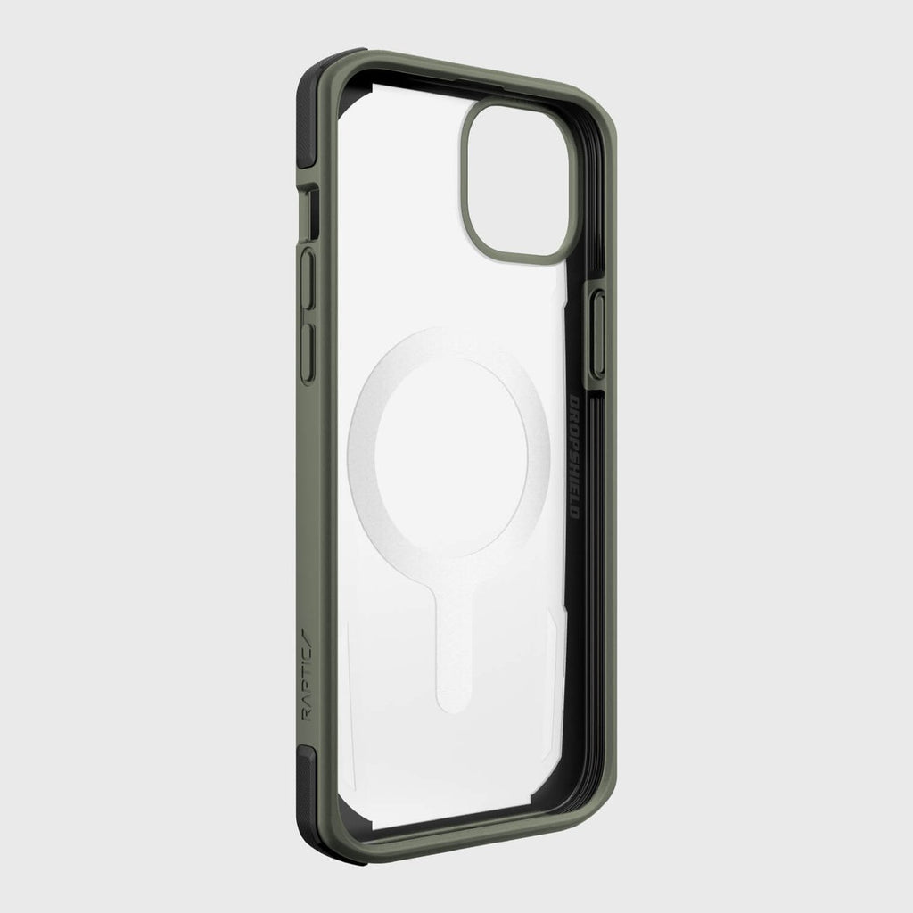 Raptic Secure MagSafe dėklas iPhone 14 – žalias