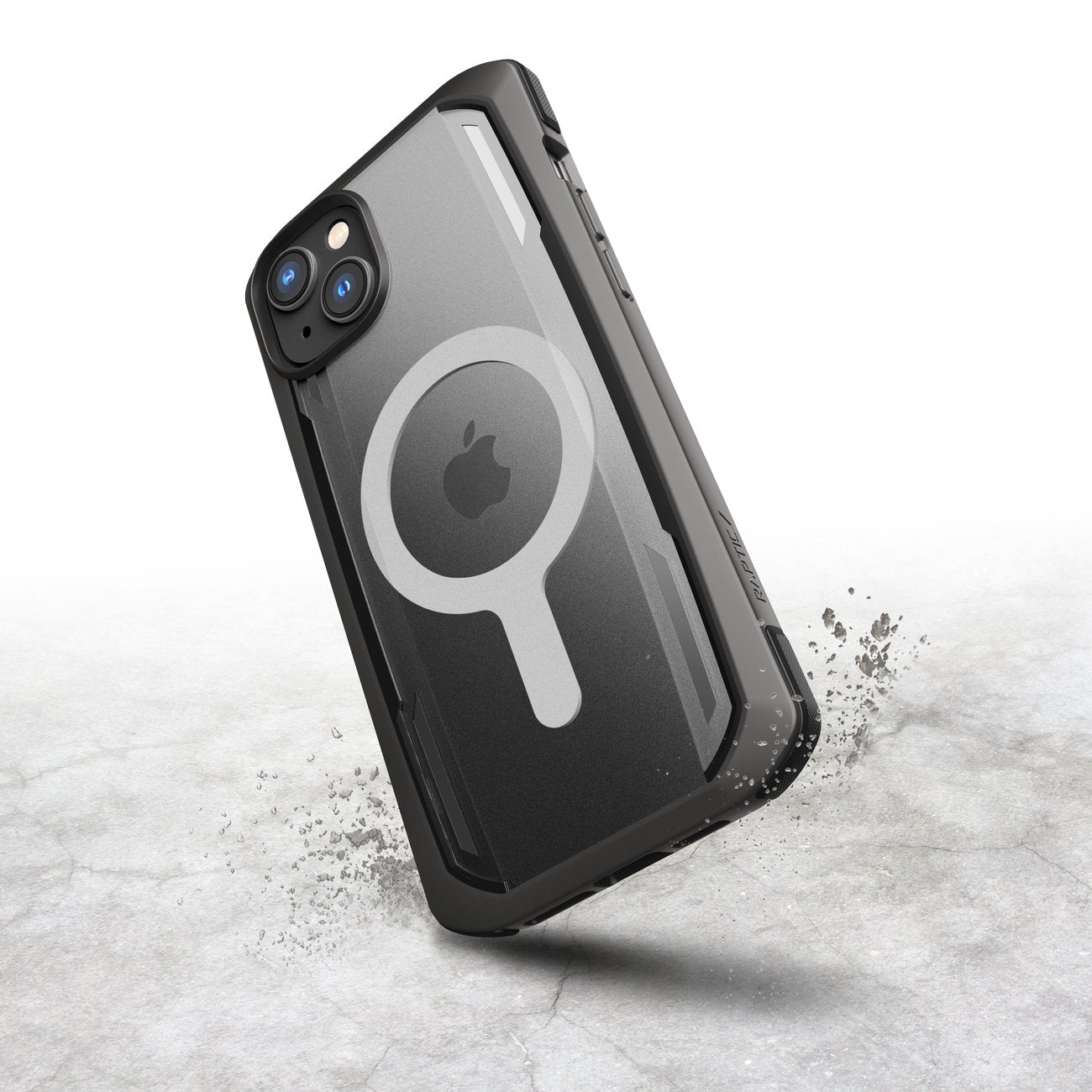 Raptic Secure Built MagSafe dėklas iPhone 14 Plus – juodas