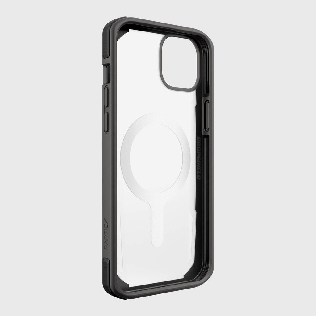 Raptic Secure Built MagSafe dėklas iPhone 14 Plus – juodas