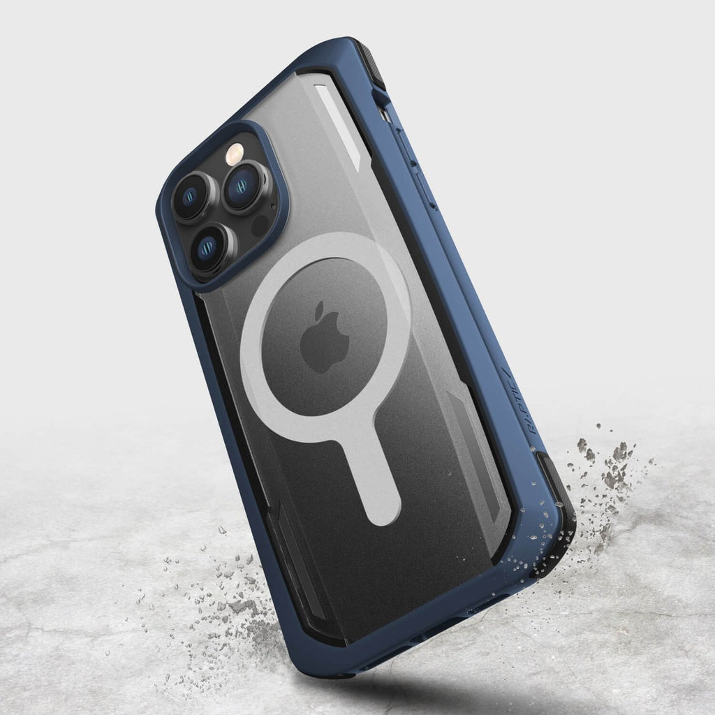 Raptic Secure built MagSafe dėklas iPhone 14 Pro Max – mėlynas